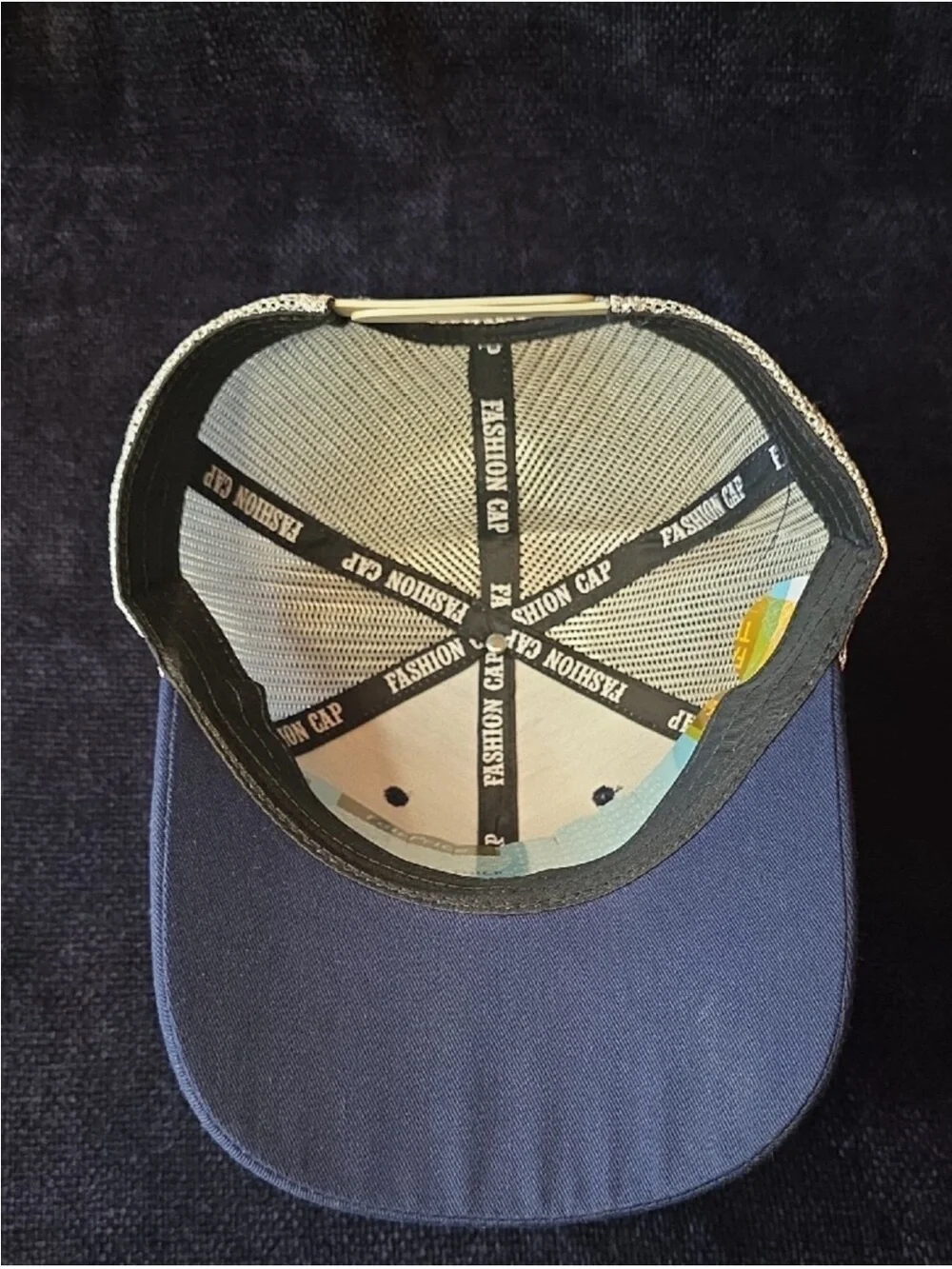 Gallo Fino Rooster Patch Snapback Cap Hat - Navy